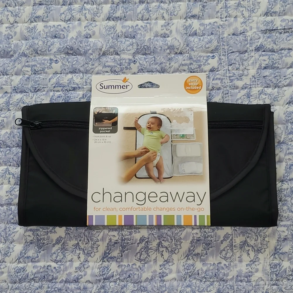 Summer Diaper ChangeAway Kit & 2 Portable Baby Wipes Dispenser, New/Never Used